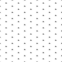 Square seamless background pattern from geometric shapes. The pattern is evenly filled with small black tractor symbols. Vector illustration on white background