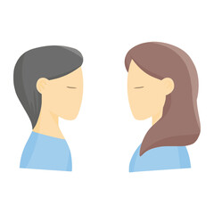 lover for wedding color illustration