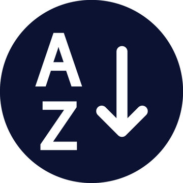 A to Z Isolated Vector icon which can easily modify or edit

