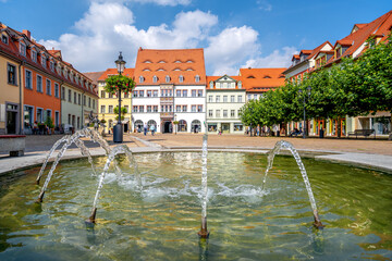 Holzmarkt, Naumburg an der Saale, Sachsen-Anhalt, Deutschland 