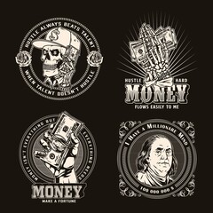 Money vintage logos