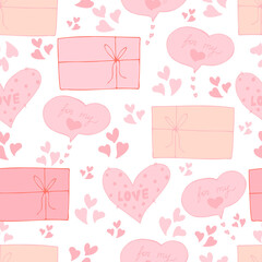 vector seamless pattern flowers with leaves. Botanical illustration for wallpaper, textile, fabric, clothing, paper, postcards