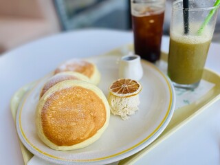 cup of coffee and cake