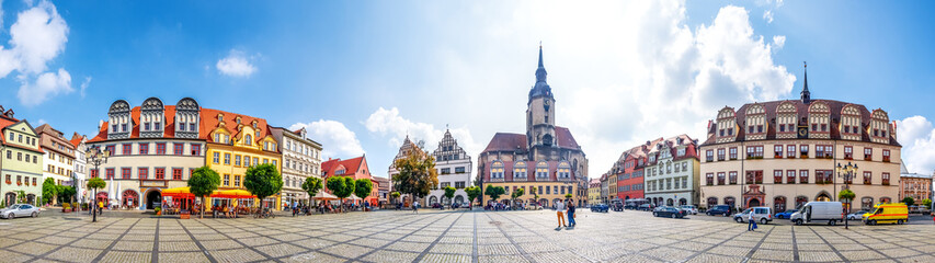 Obraz premium Marktplatz, Naumburg an der Saale, Sachsen-Anhalt, Deutschland 