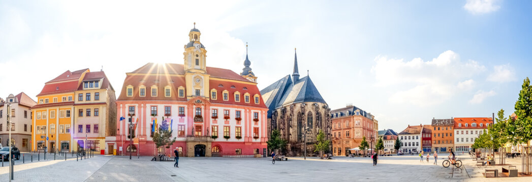 Rathaus, Marienkirche, Wei&szlig;enfels, Sachsen-Anhalt, Deutschland 