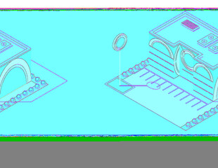 Obraz premium Isometric supermarket or grocery store building. isometric icon or infographic element representing mall building with parking lot. 3D shop market for city infrastructure