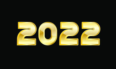 2022 Gold Modern Year Logo