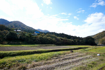 晩秋の農村風景　丹波篠山　11月