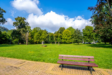&Ouml;ffentlicher Kurpark, Bad K&ouml;sen, Naumburg an der Saale, Sachsen Anhalt, Deutschland 