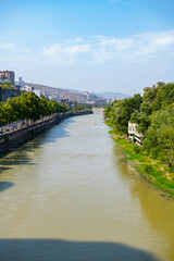 view of the kura river in tbilisi © Vyacheslav