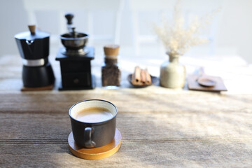 Coffee cup and coffee utensil