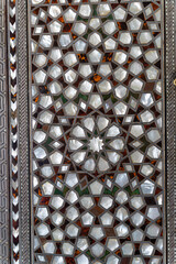 Close up of Islamic ottoman era mother of pearl ornament