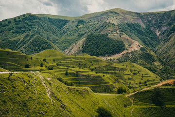 landscape with hills