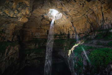 inside the cave