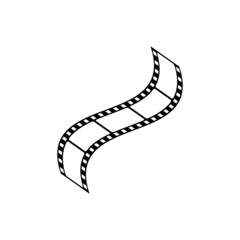 film strip icon design template vector