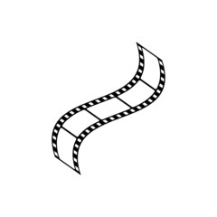 film strip icon design template vector