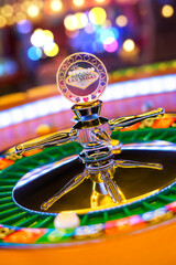 Roulette table close up at the Casino - 467555130