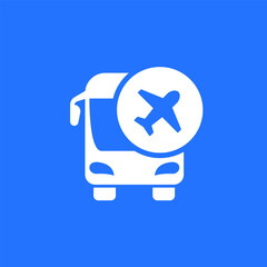 bus transfer to airport icon