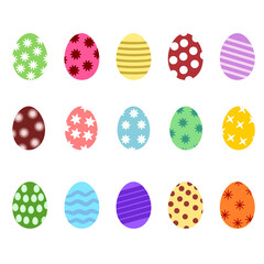 Easter eggs collection svg vector illustration