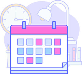 Calendar Isolated Vector icon which can easily modify or edit

