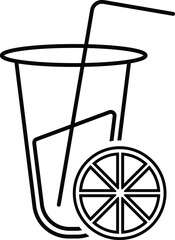 Drink Icon. Vector liner isolated illustration