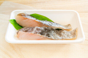 パック入り真鱈の切り身