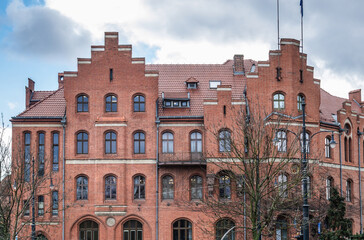 Exterior of New City Hall of Torun city, Poland