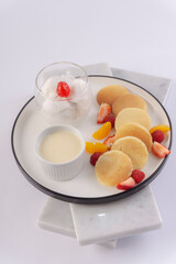 FOOD, DRINK, AND APPETIZER on white background.