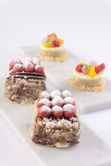 FOOD, DRINK, AND APPETIZER on white background.