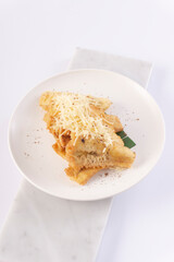 FOOD, DRINK, AND APPETIZER on white background.