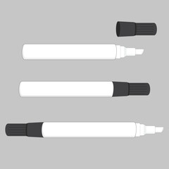whiteboard pen Blank object for mock up products 