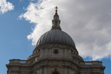 Fototapeta na wymiar London, England, City Area St. Pauls Cathedral