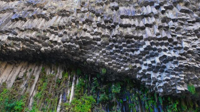 Symphony of Stones or Basalt Organ, Massive Basalt Column Formations at Garni Gorge, Armenia