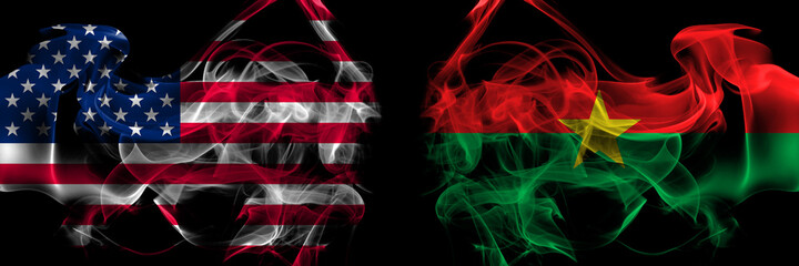 United States of America vs Burkina Faso, Burkinese smoke flags placed side by side