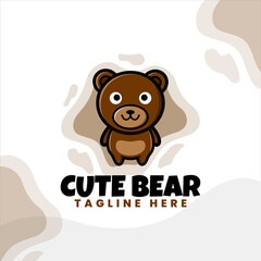 cute and unique bear logo design