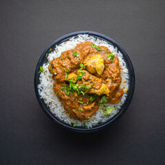 Rice Bowl  with vegetables and chicken