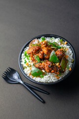 Rice Bowl  with vegetables and chicken