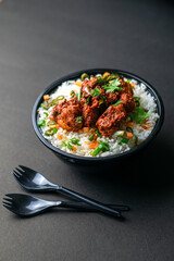 Rice Bowl  with vegetables and chicken