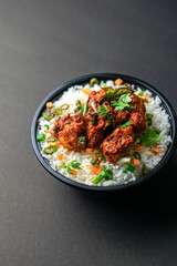 Rice Bowl  with vegetables and chicken