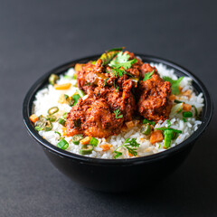 Rice Bowl  with vegetables and chicken