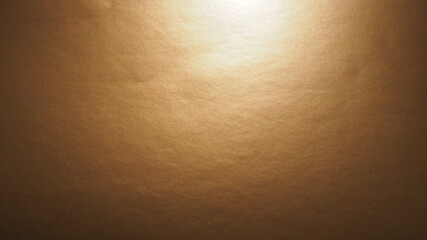 Yellow - brown paper with a metallic sheen, lighting shines from above. Abstract background with...