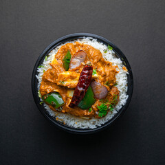 Rice Bowl  with vegetables and chicken