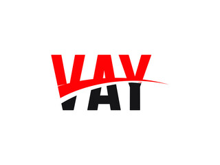 VAY Letter Initial Logo Design Vector Illustration
