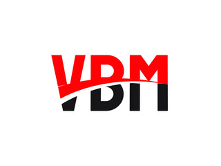 VBM Letter Initial Logo Design Vector Illustration