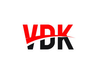 VDK Letter Initial Logo Design Vector Illustration