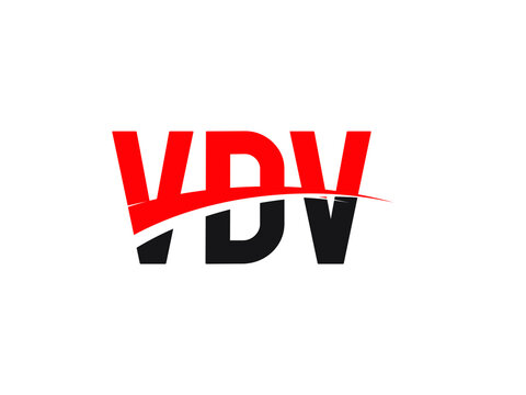 VDV Letter Initial Logo Design Vector Illustration