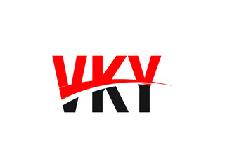 VKY Letter Initial Logo Design Vector Illustration