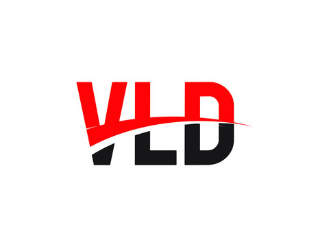 VLD Letter Initial Logo Design Vector Illustration