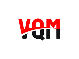 VQM Letter Initial Logo Design Vector Illustration
