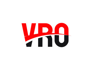 Fototapeta premium VRO Letter Initial Logo Design Vector Illustration